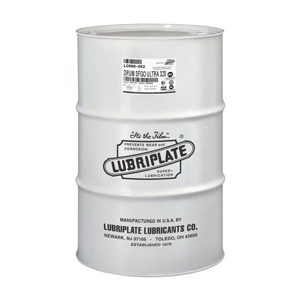 Lubriplate Gear Oil, Polyalphaolefin Type, Bearing, Gear, Chain, Drum SFGO ULTRA 320 55GAL DRUM ; L0986-062 - main